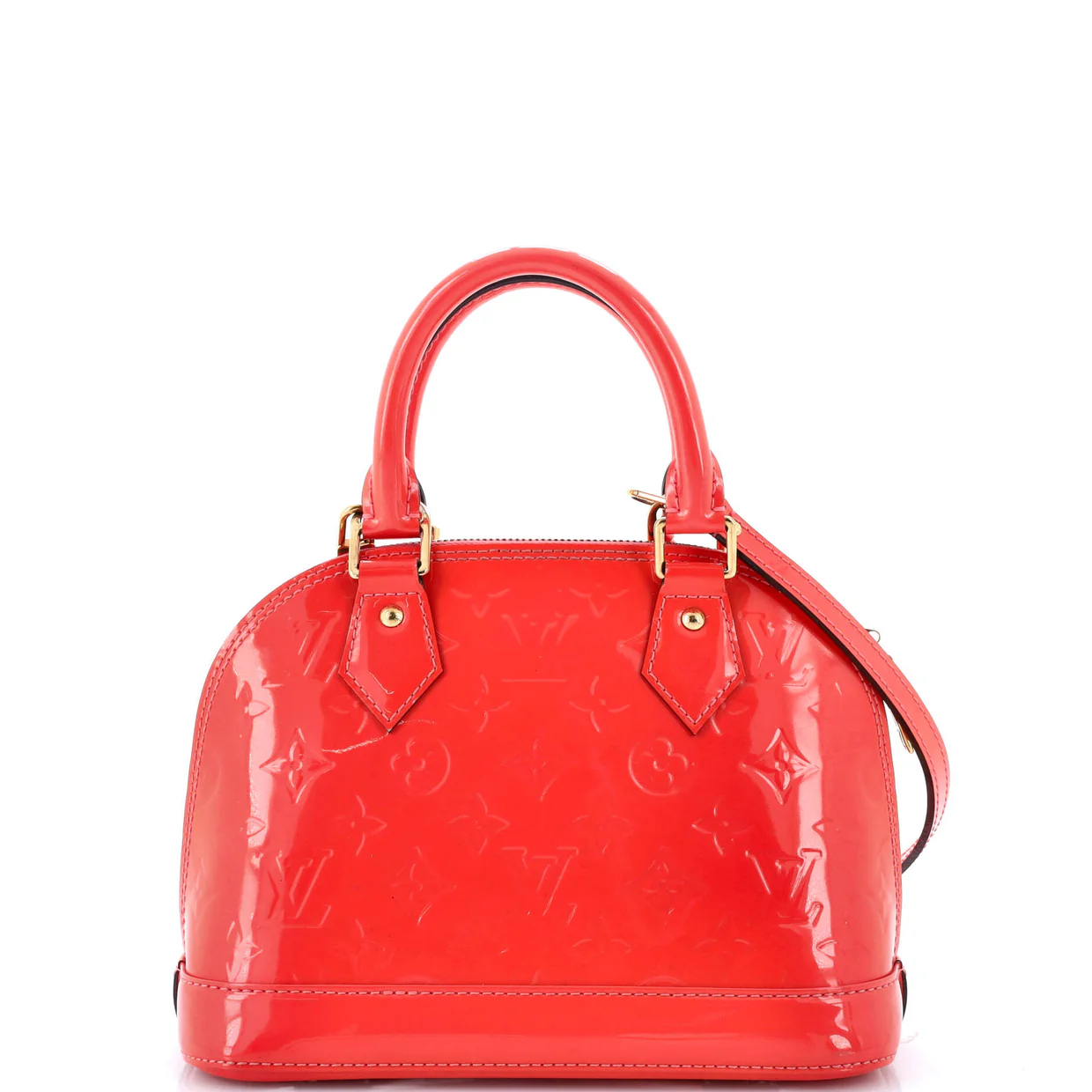 Alma Handbag Monogram Vernis BB - Deep Luxury