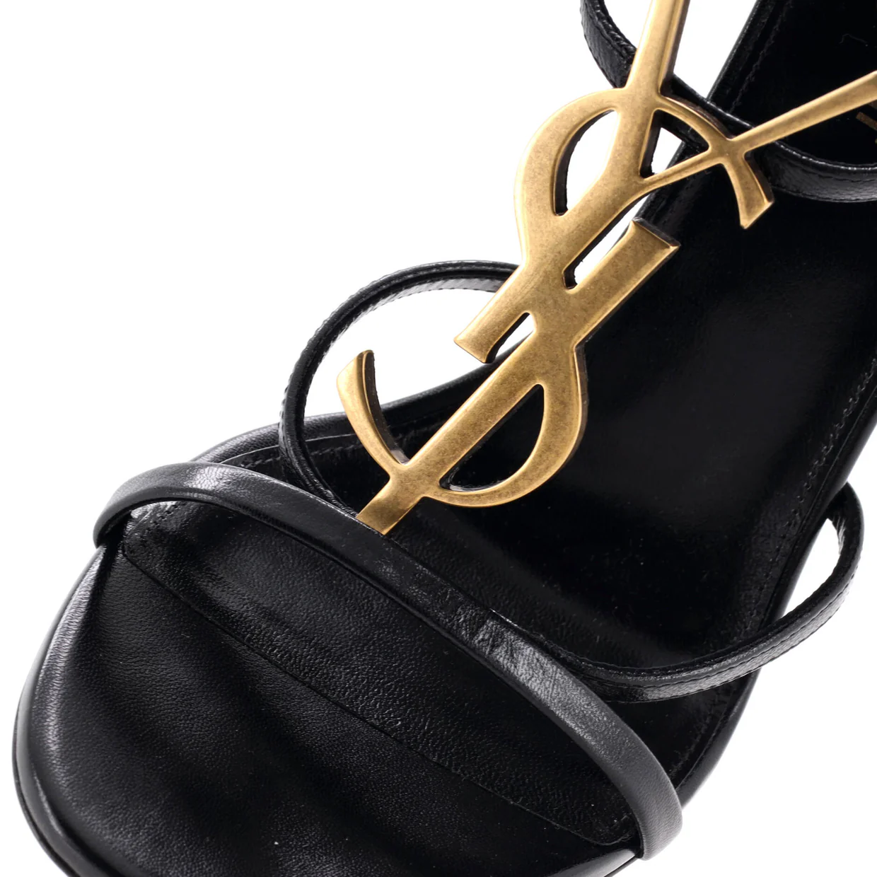 Women's Cassandra Heeled Sandals Leather 100 - Deep Luxury