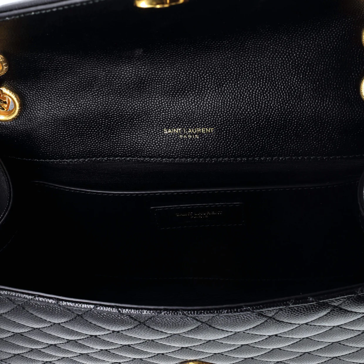 Classic Monogram Envelope Satchel Mixed Matelasse Leather Medium - Deep Luxury