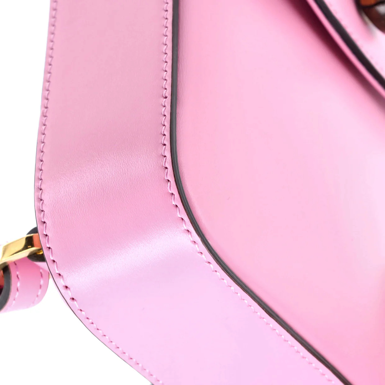 Bamboo Top Handle Backpack Leather Mini - Deep Luxury