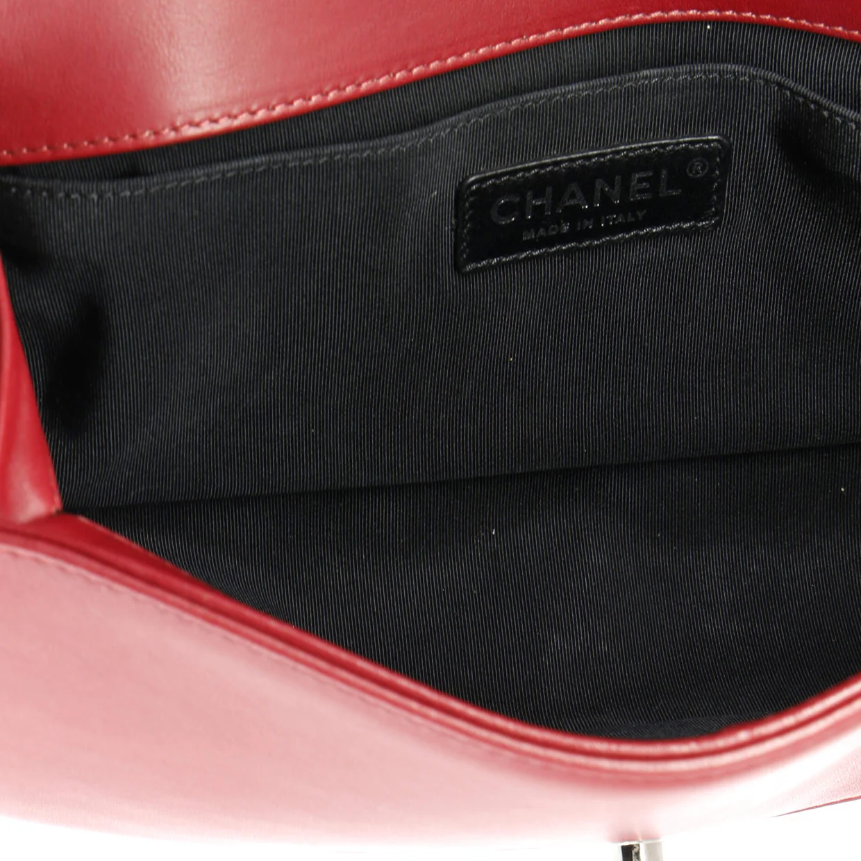 Boy Flap Bag Chevron Calfskin with Micro Chain Detail Old Medium - Deep Luxury