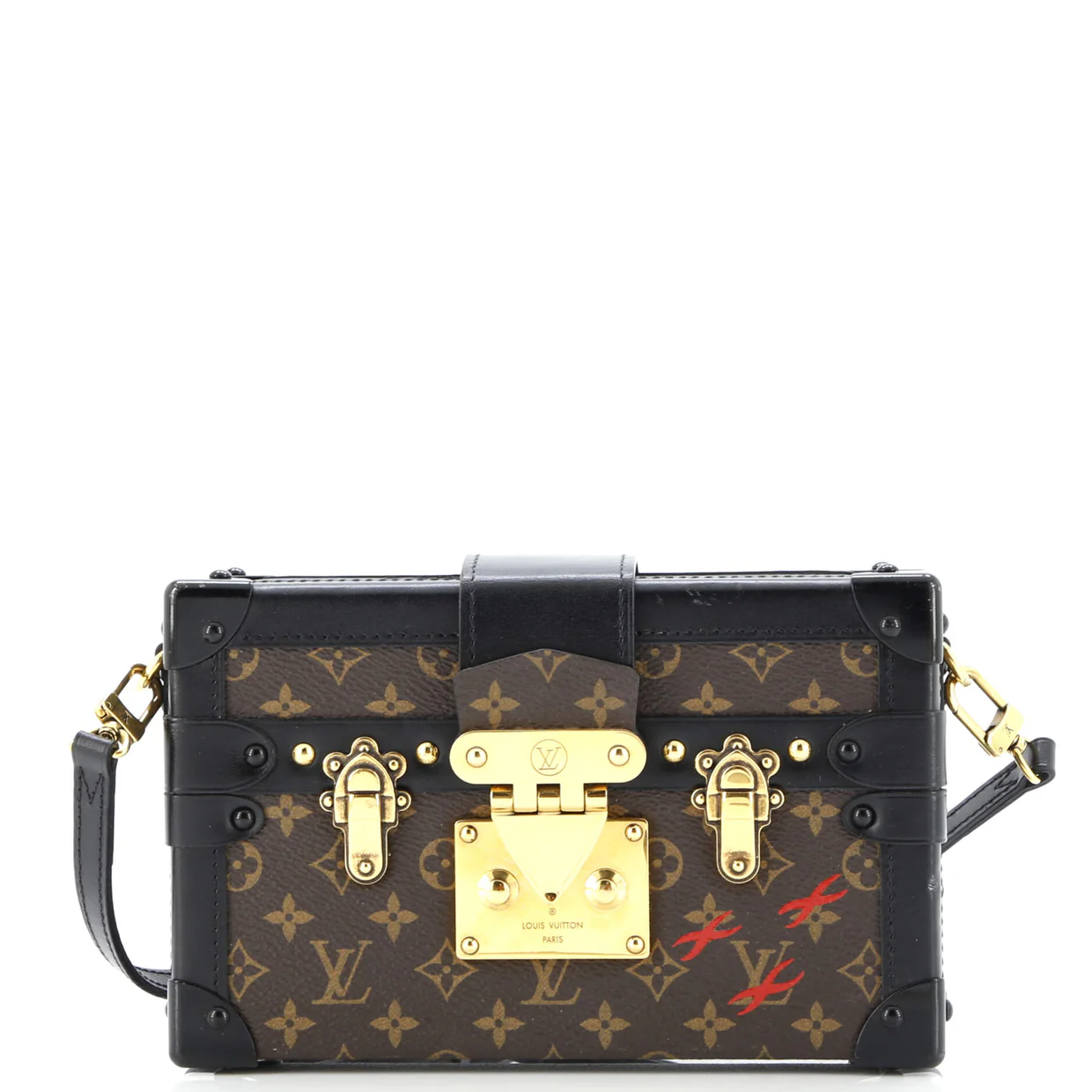 Petite Malle Handbag Monogram Canvas - Deep Luxury