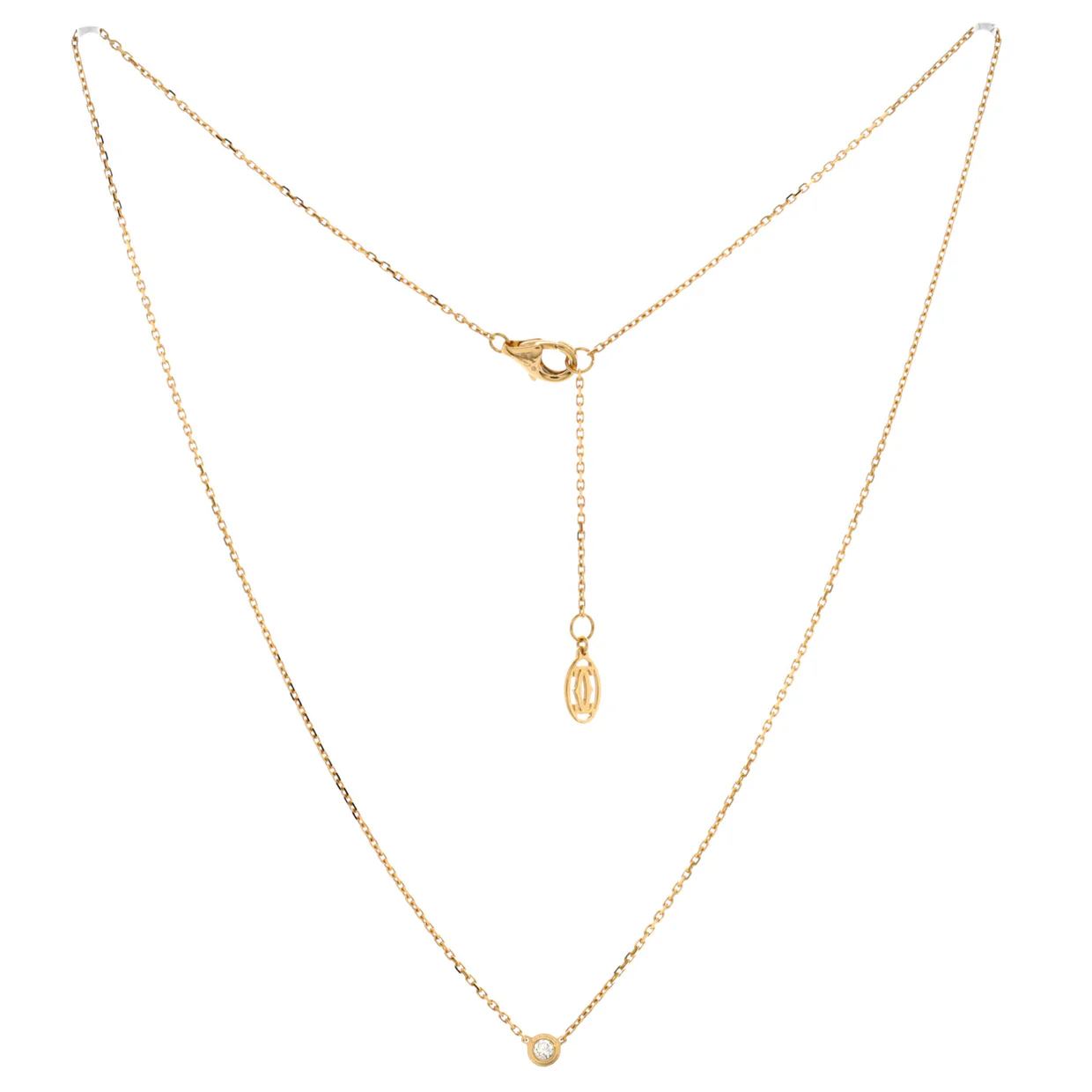 Cartier D'Amour Pendant Necklace 18K Yellow Gold and Diamond XS - Deep Luxury