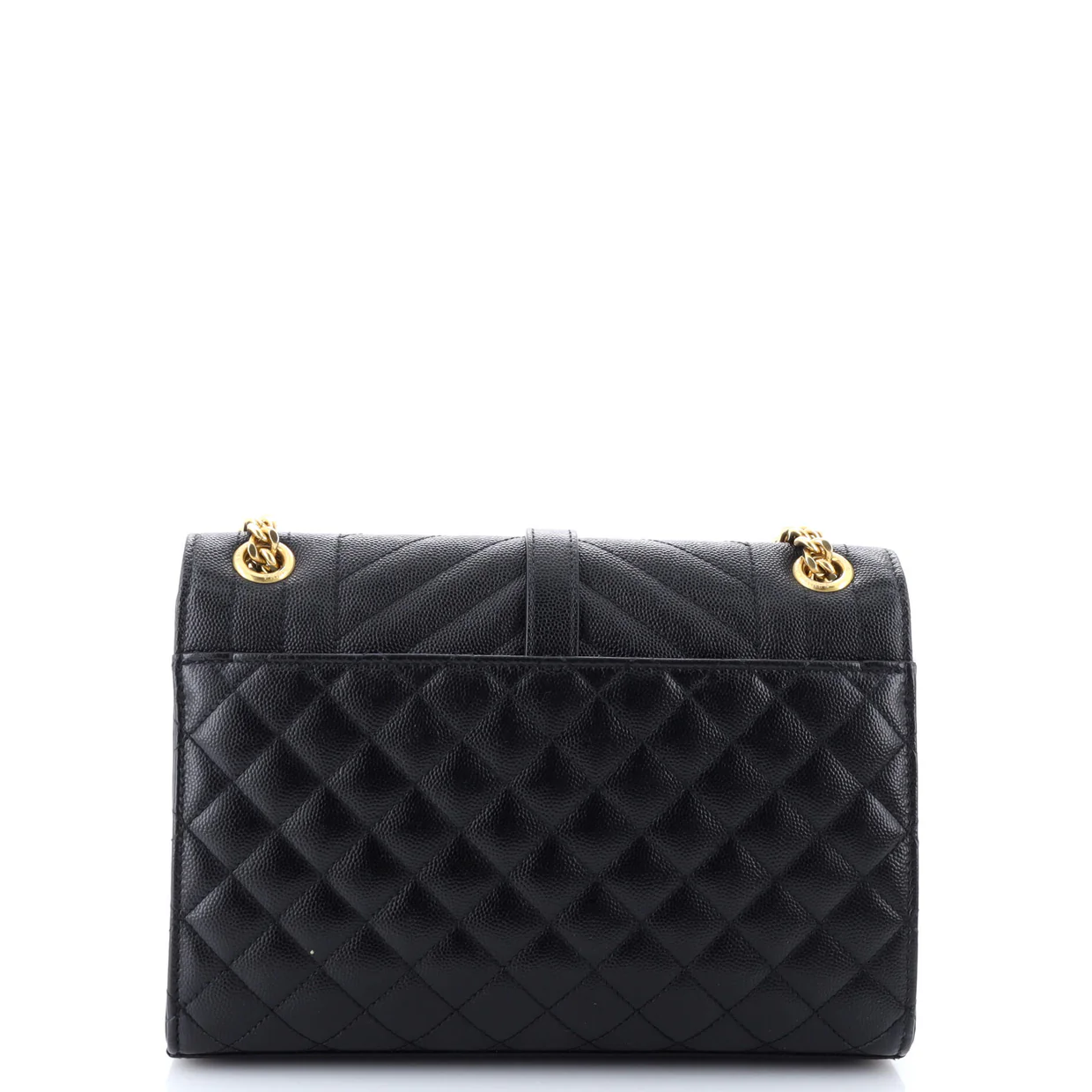 Classic Monogram Envelope Satchel Mixed Matelasse Leather Medium - Deep Luxury