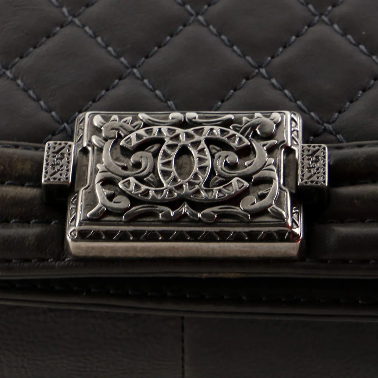 Paris-Dallas Boy Flap Bag Quilted Calfskin with Metal Adornments Old Medium - Deep Luxury