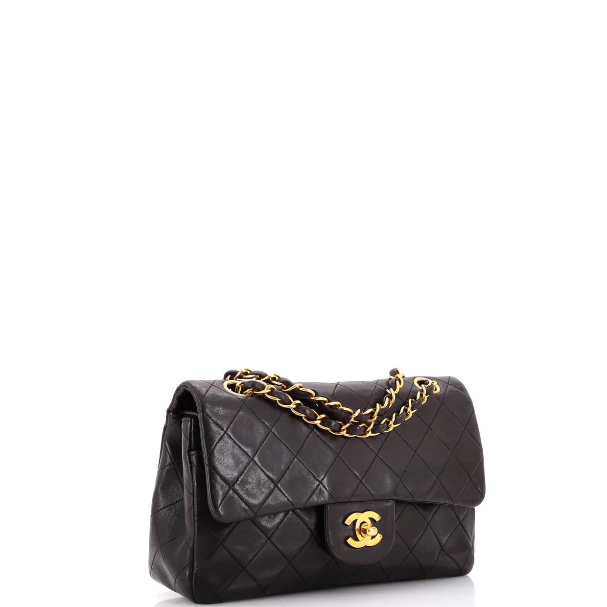 Vintage Classic Double Flap Bag Quilted Lambskin Small - Deep Luxury