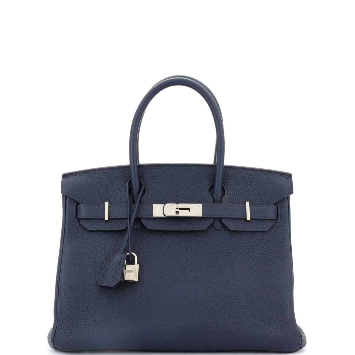 Birkin Handbag Bleu Encre Togo with Palladium Hardware 30 - Deep Luxury