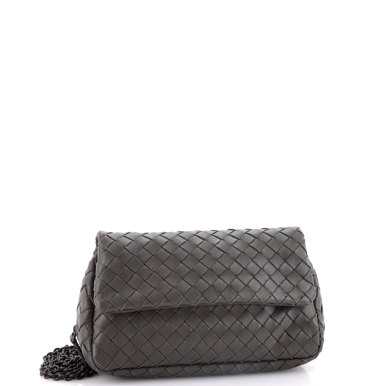 Expandable Chain Crossbody Bag Intrecciato Nappa Small - Deep Luxury