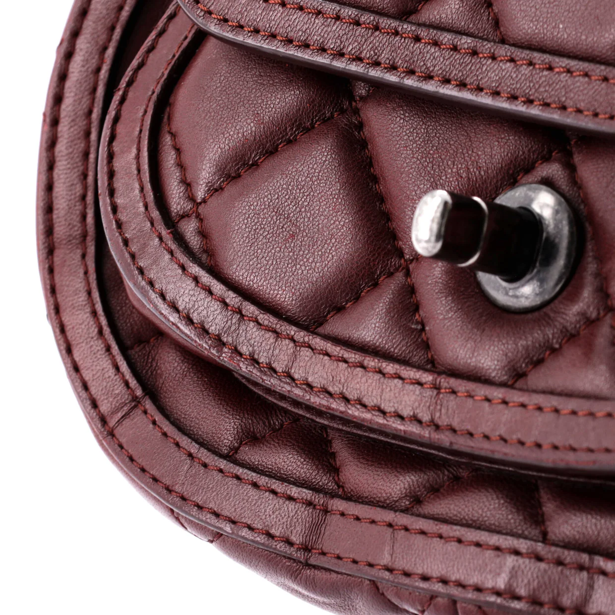 Saddle Bag Quilted Calfskin Small - Deep Luxury