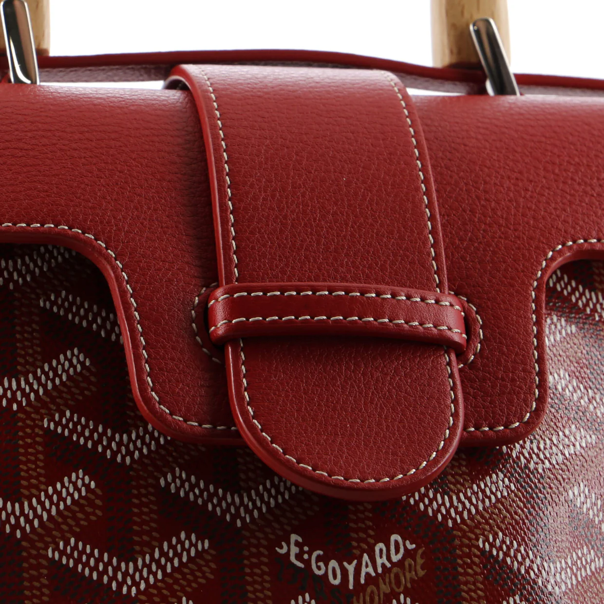 Saigon Top Handle Bag Coated Canvas with Leather Mini - Deep Luxury