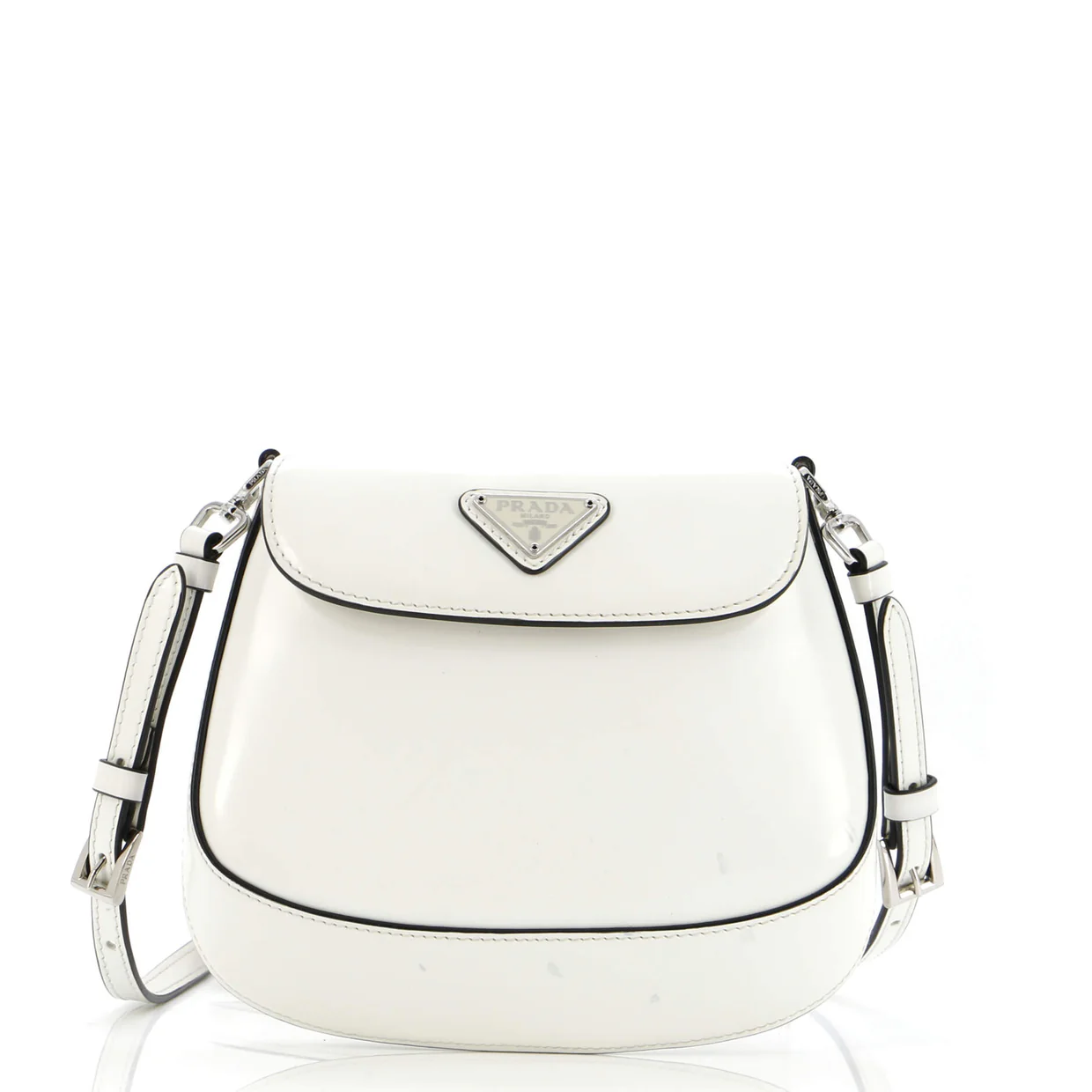Cleo Flap Shoulder Bag Spazzolato Leather Mini - Deep Luxury