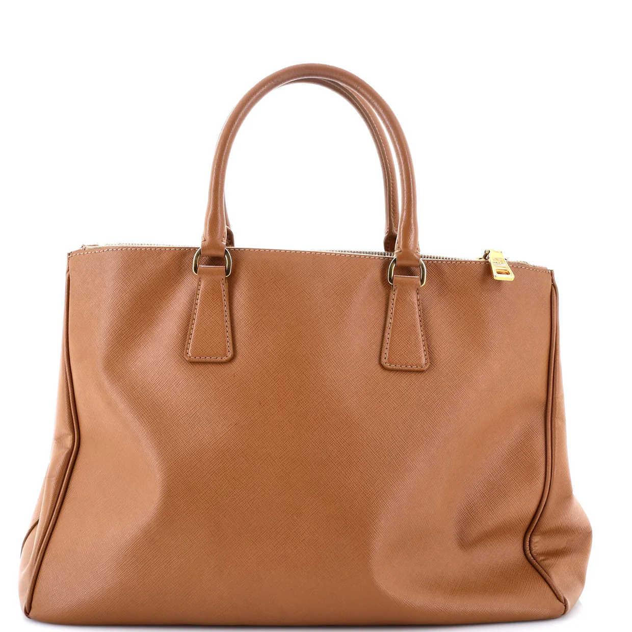 Double Zip Lux Tote Saffiano Leather Large - Deep Luxury