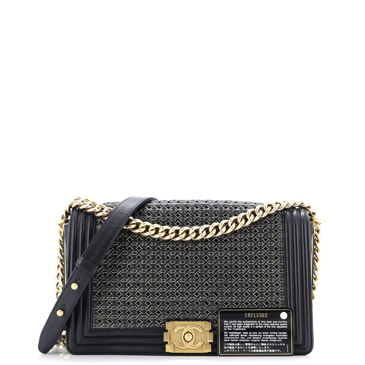 Boy Flap Bag Braided Sheepskin New Medium - Deep Luxury