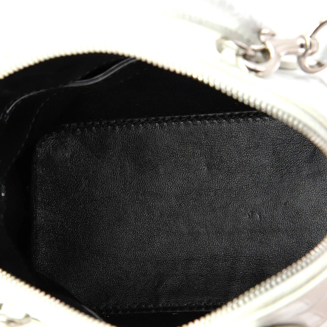 Logo Ville Bag Crocodile Embossed Leather XXS - Deep Luxury