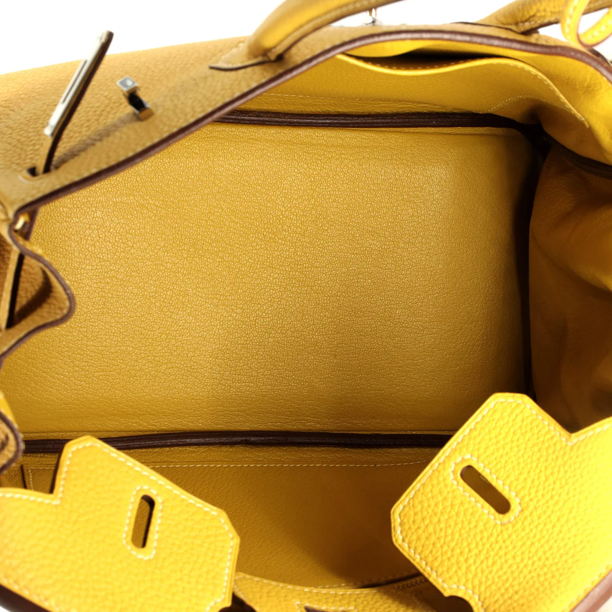 Birkin Handbag Curry Togo with Palladium Hardware 25 - Deep Luxury