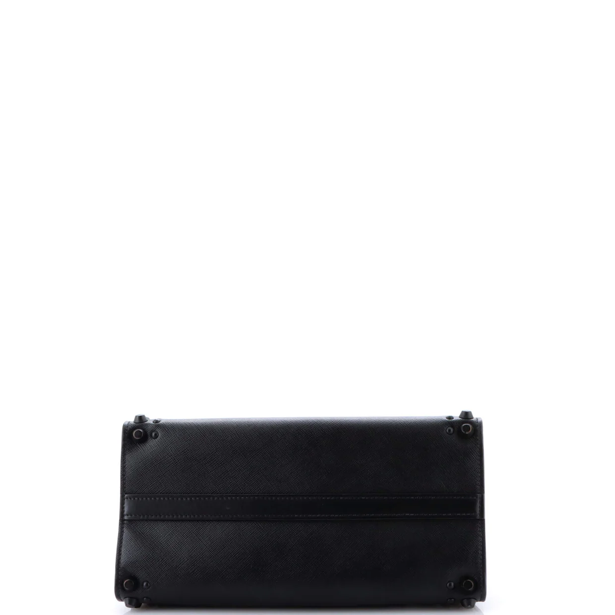 Paradigme Tote Studded Saffiano with City Calf Small - Deep Luxury