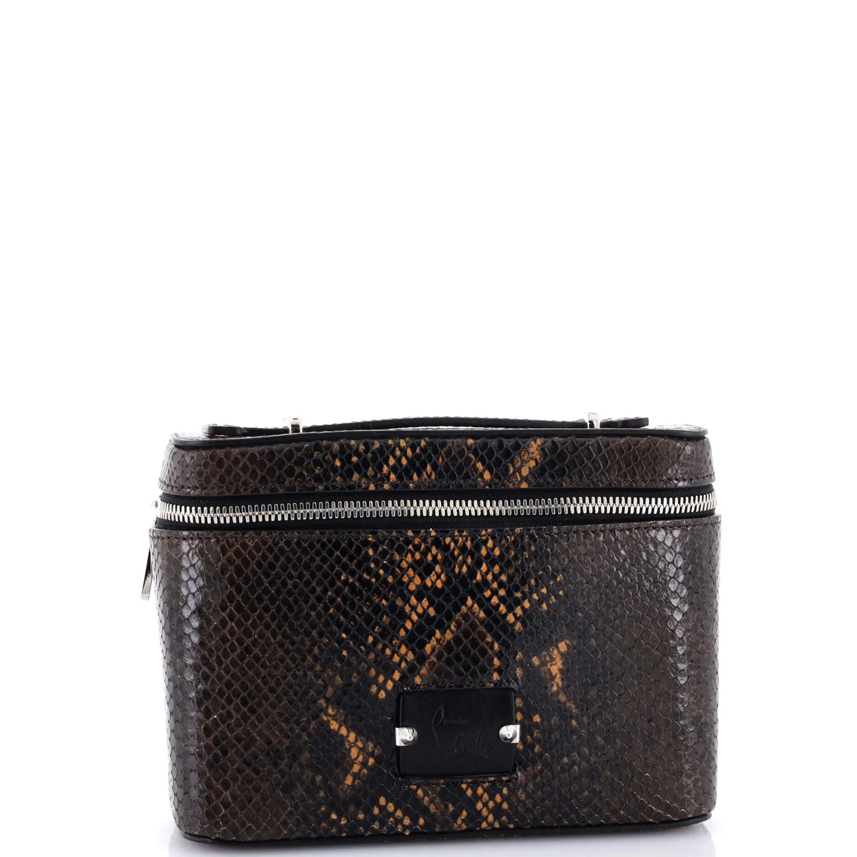 Kypipouch Crossbody Bag Snakeskin Embossed Leather Small - Deep Luxury