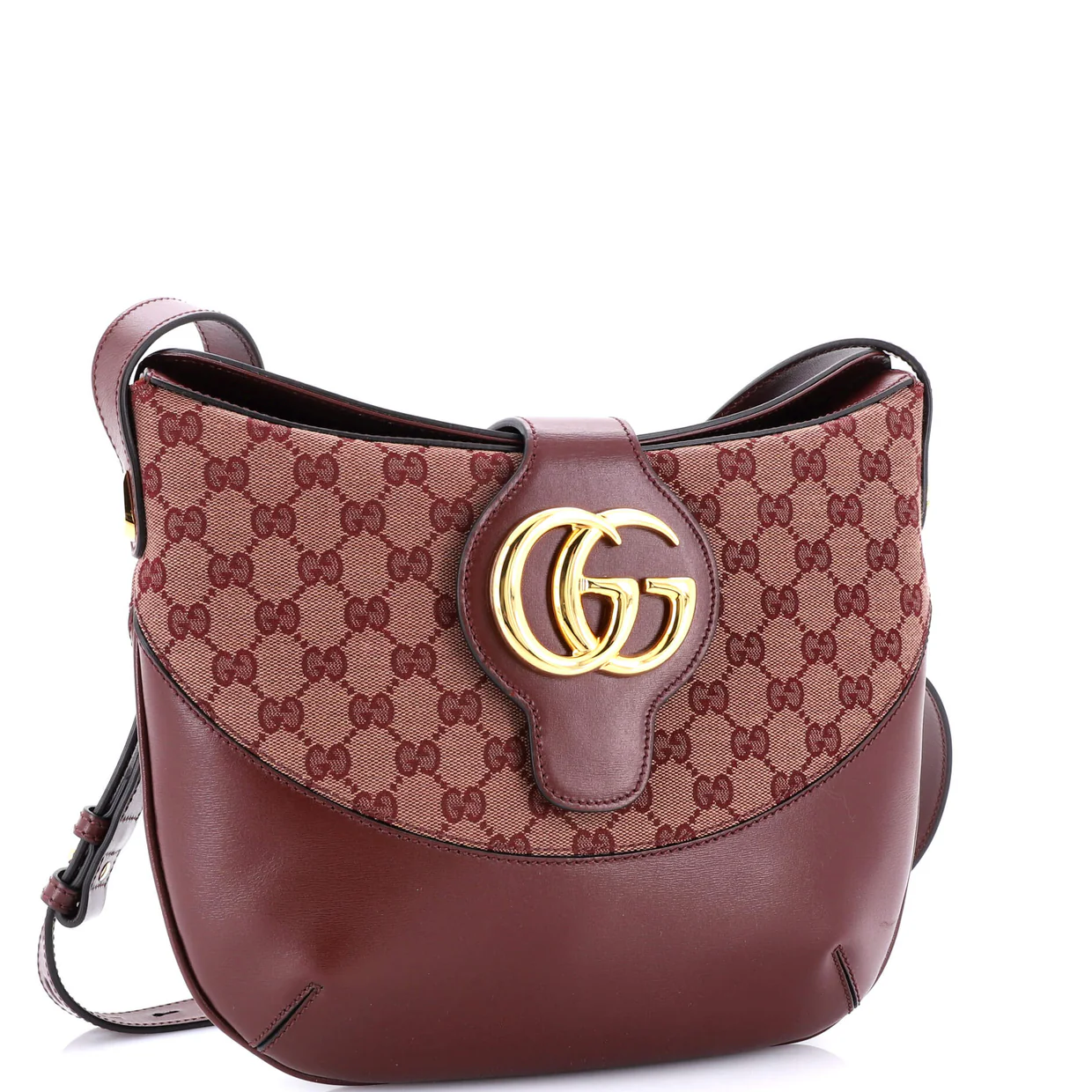 Arli Crossbody Bag Leather and GG Canvas Medium - Deep Luxury