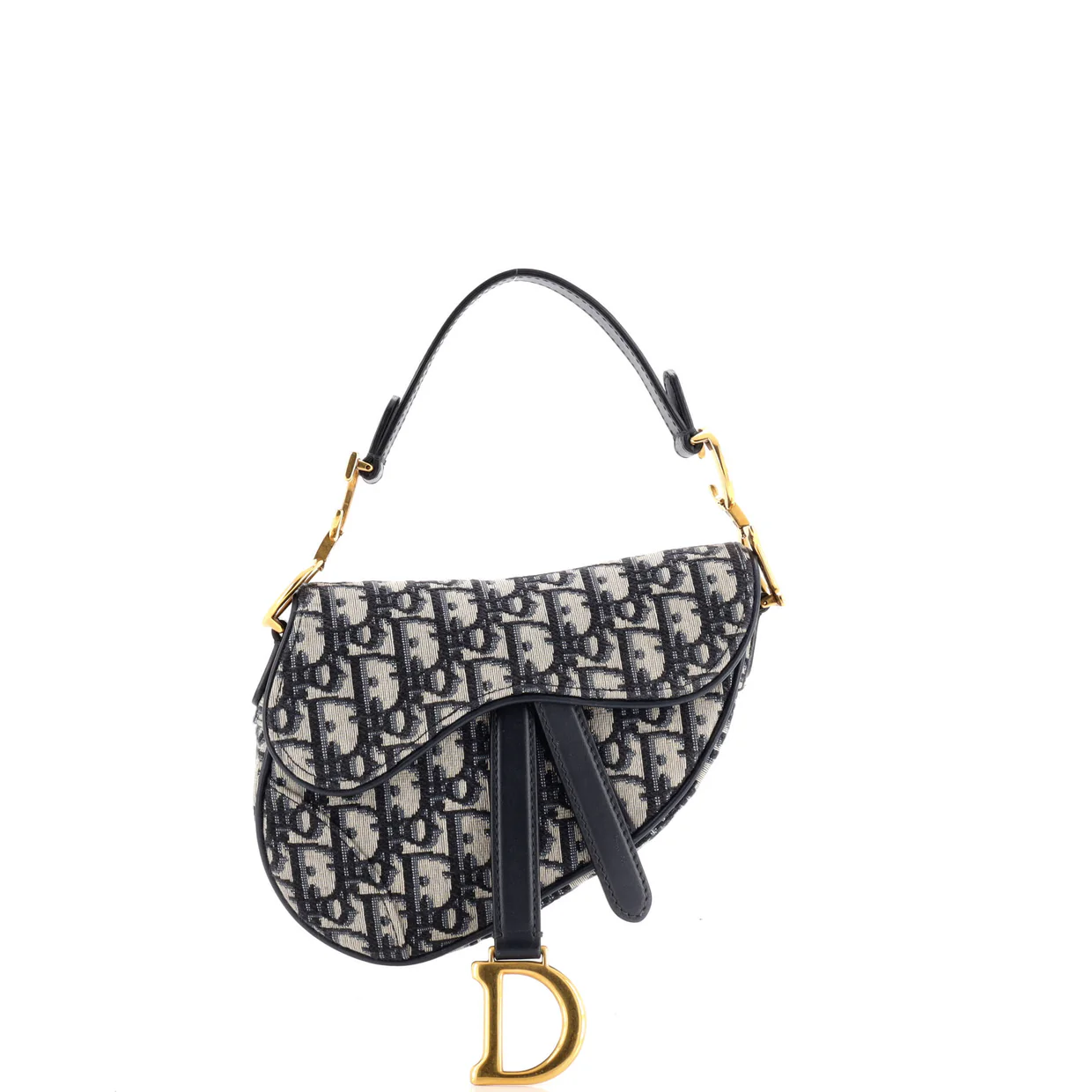 Saddle Handbag Oblique Canvas Mini - Deep Luxury