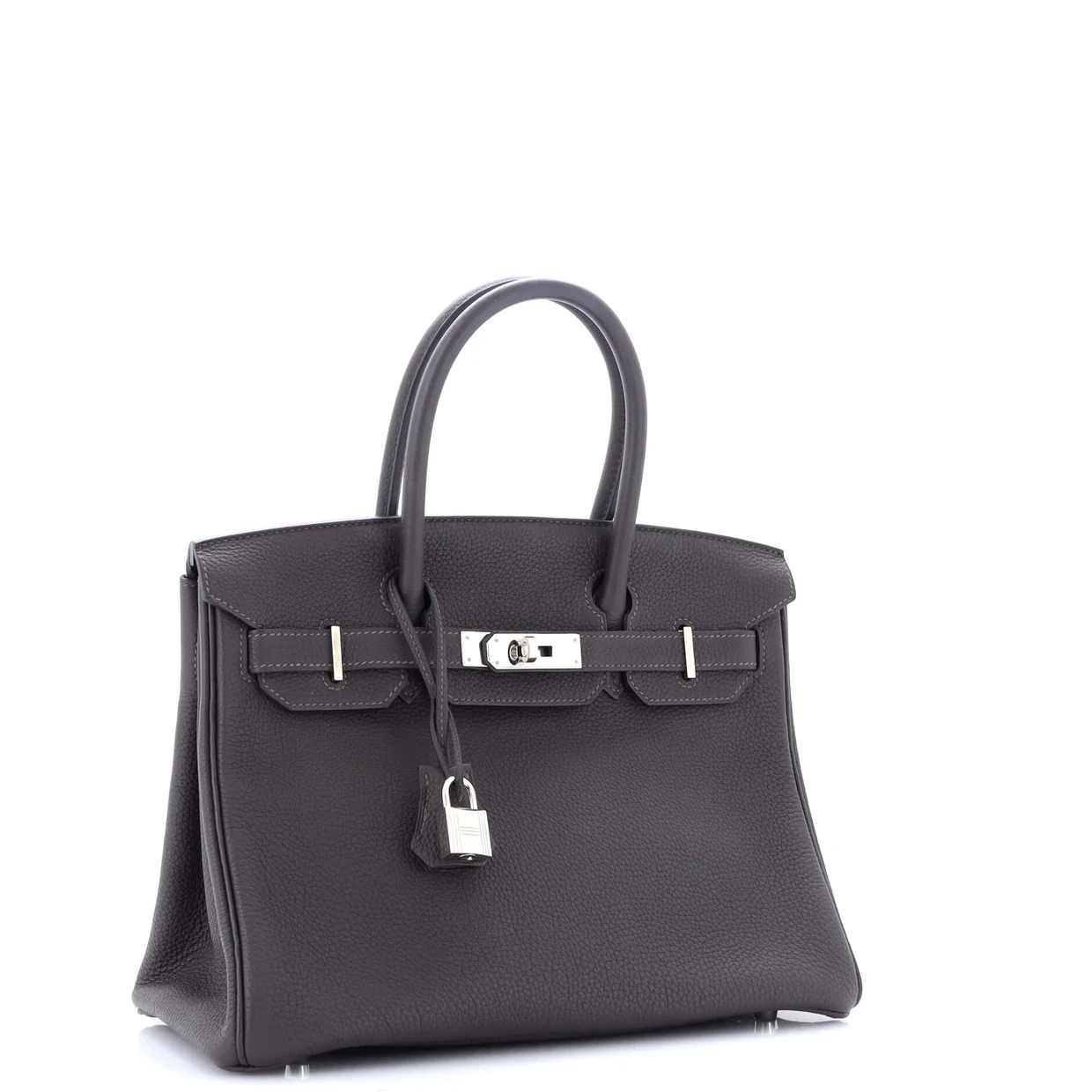 Birkin Handbag Macassar Togo with Palladium Hardware 30 - Deep Luxury