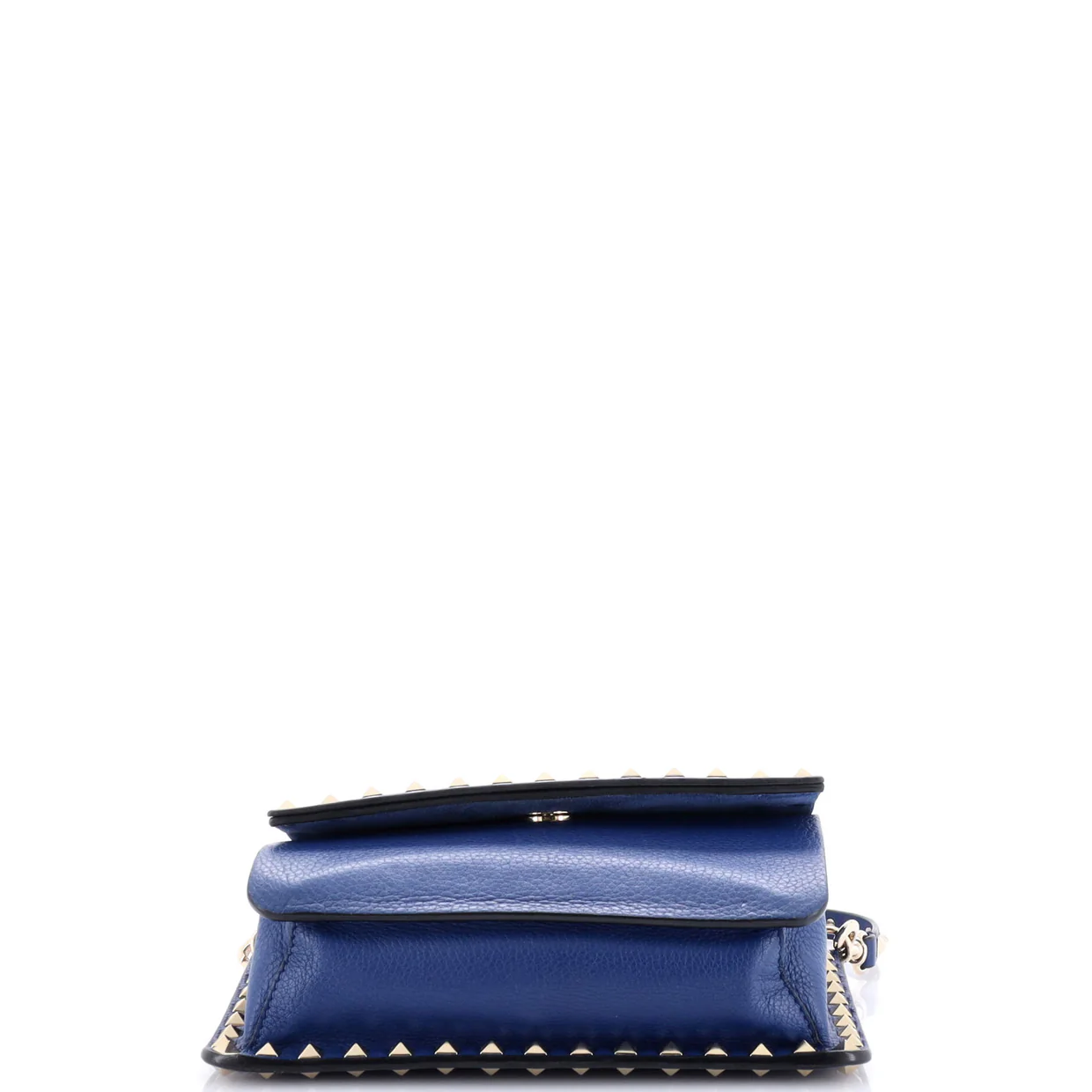 Rockstud Front Handle Flap Bag Leather Small - Deep Luxury