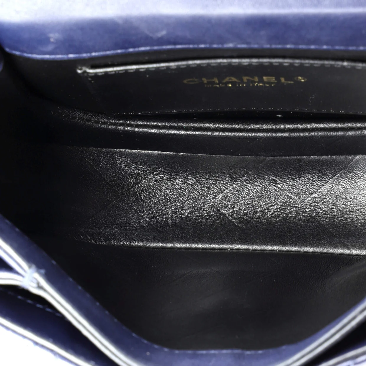 Moon Flap Messenger Bag Quilted Calfskin Mini - Deep Luxury