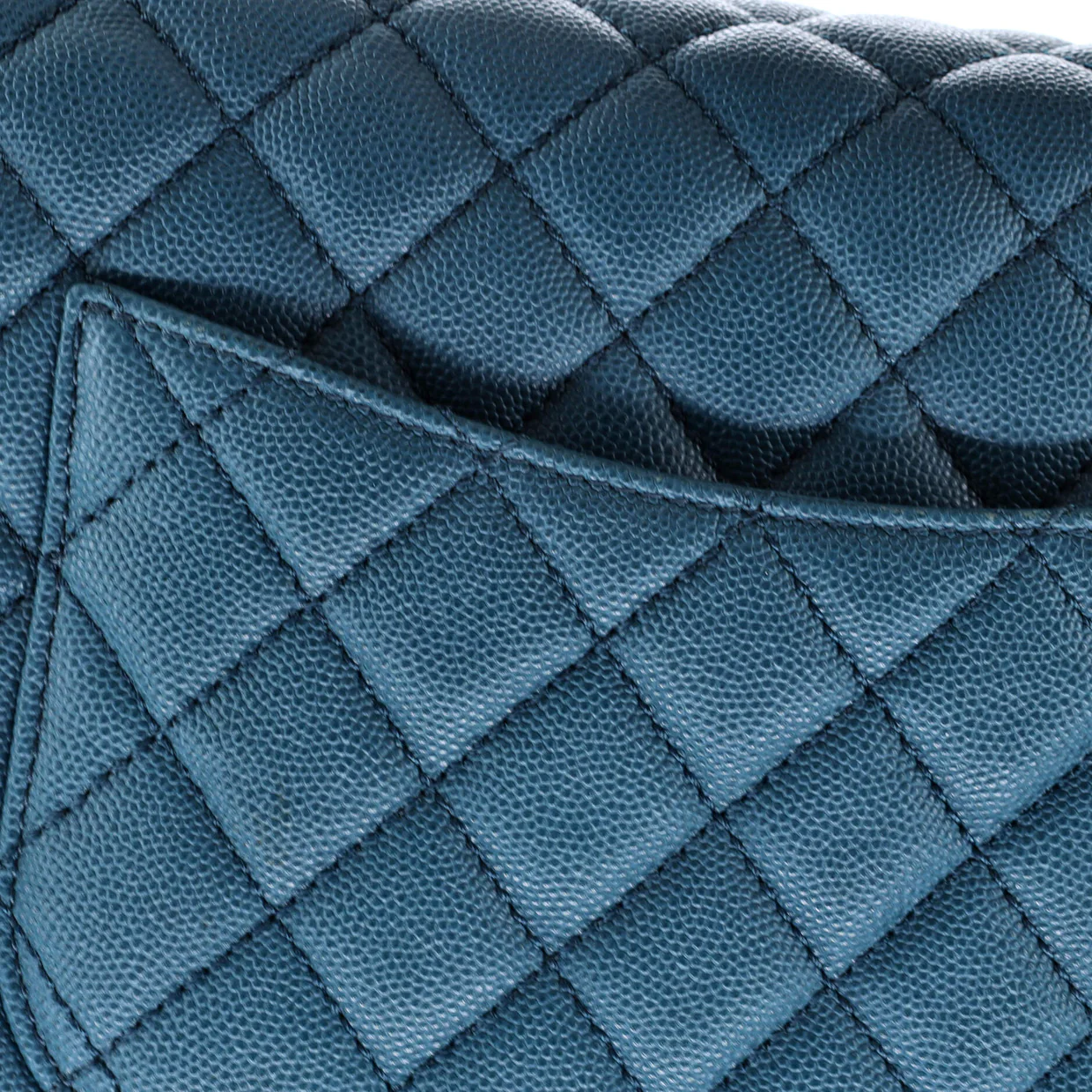 Coco Top Handle Bag Quilted Caviar Small - Deep Luxury
