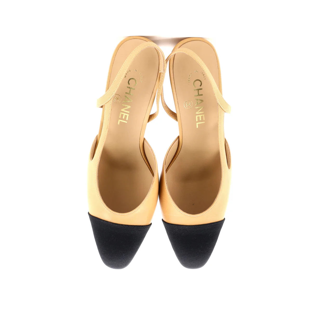 Women’s Cap Toe Slingback Pumps Leather - Deep Luxury