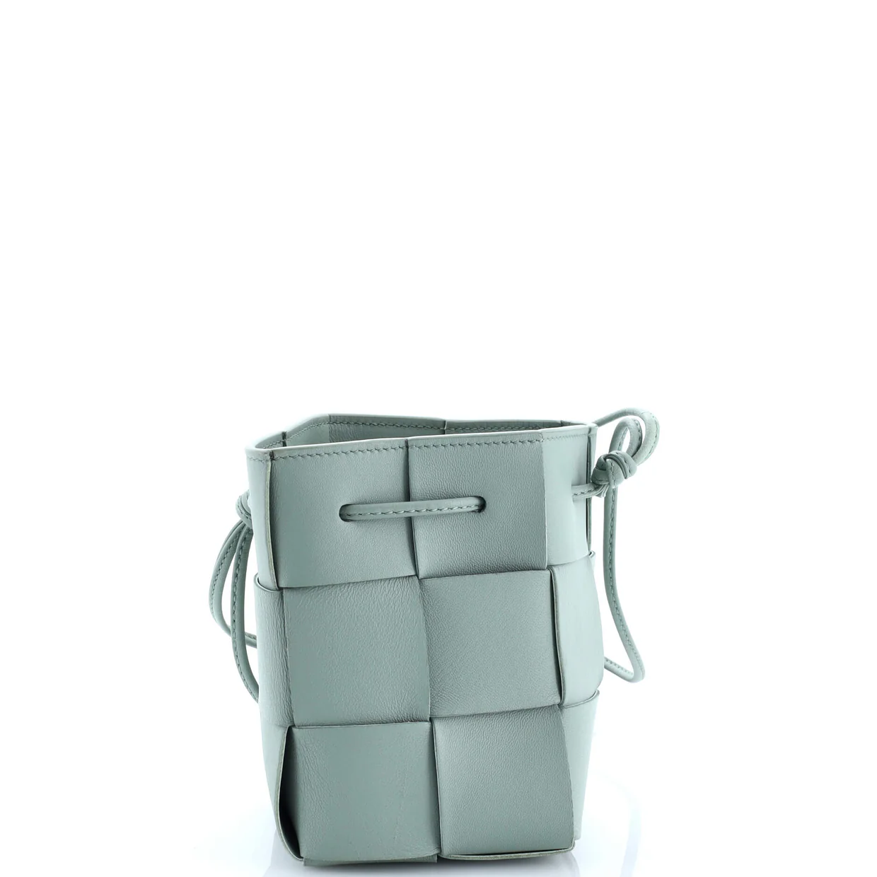 Cassette Bucket Bag Maxi Intrecciato Leather Mini - Deep Luxury
