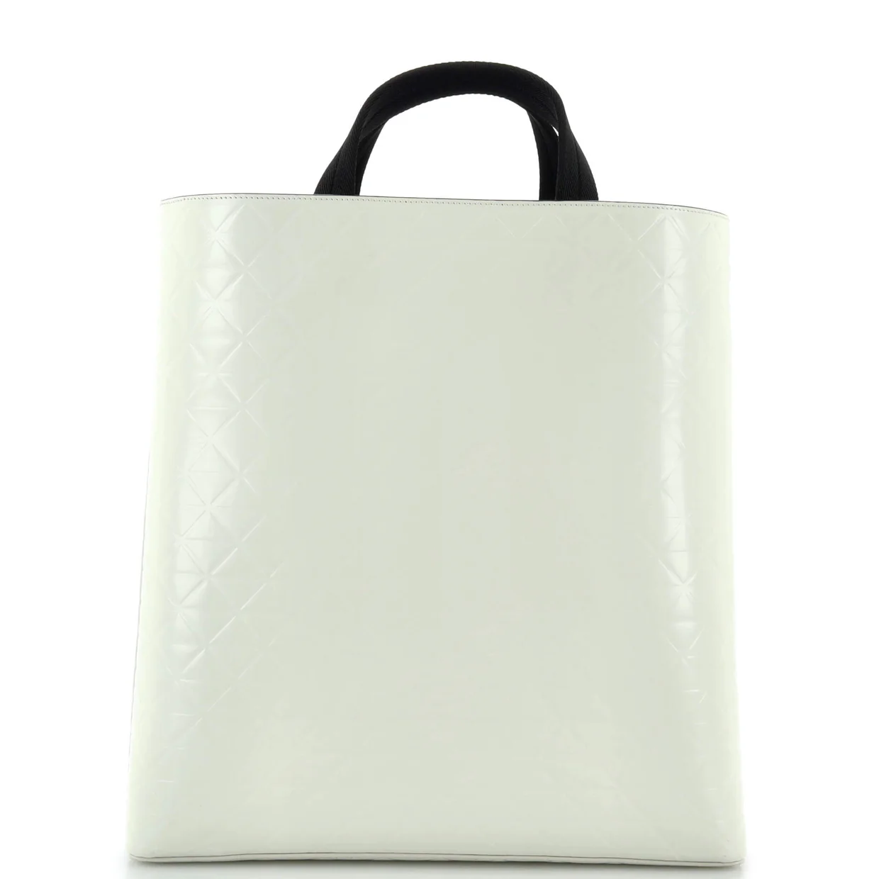 Tote with Water Bottle Quilted Brushed Leather - Deep Luxury