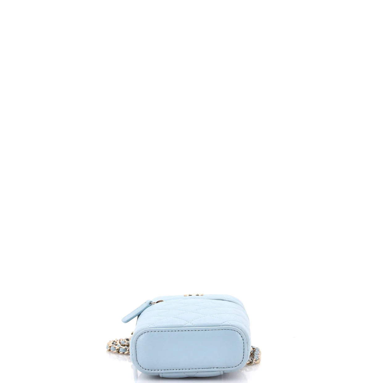 Classic Vanity Top Handle Phone Holder with Chain Quilted Lambskin - Deep Luxury