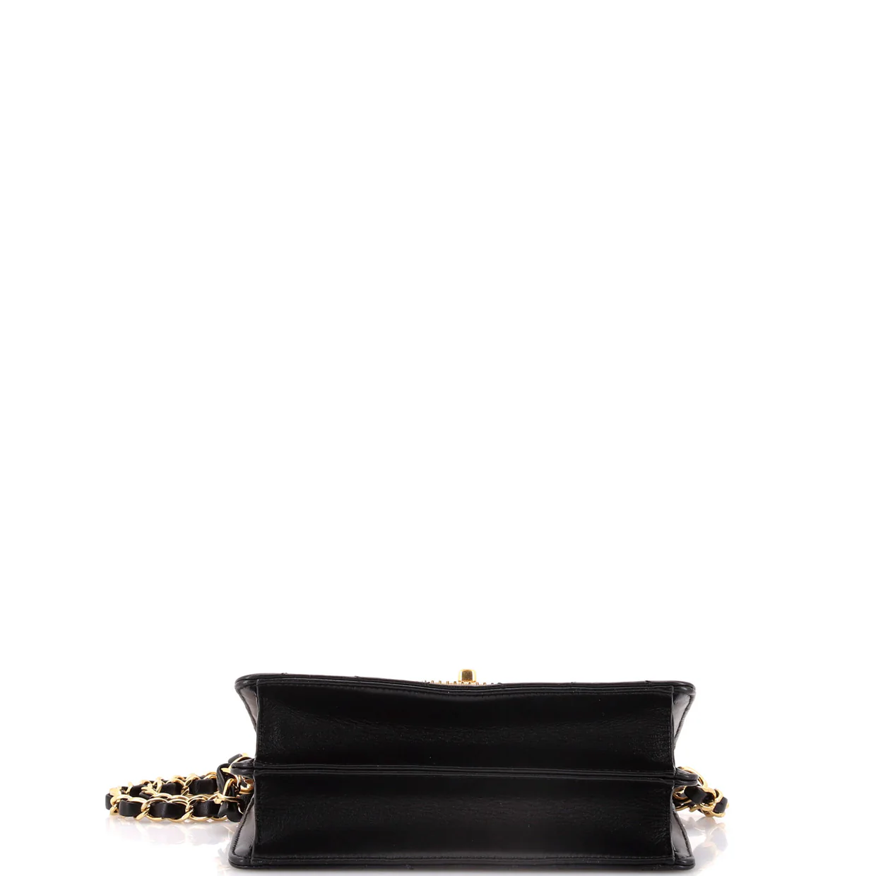 Crystal Geometric Frame CC Flap Bag Quilted Calfskin Mini - Deep Luxury