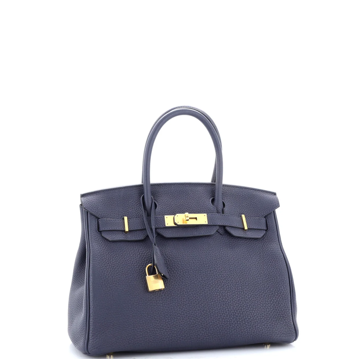 Birkin Handbag Bleu Nuit Togo with Gold Hardware 30 - Deep Luxury
