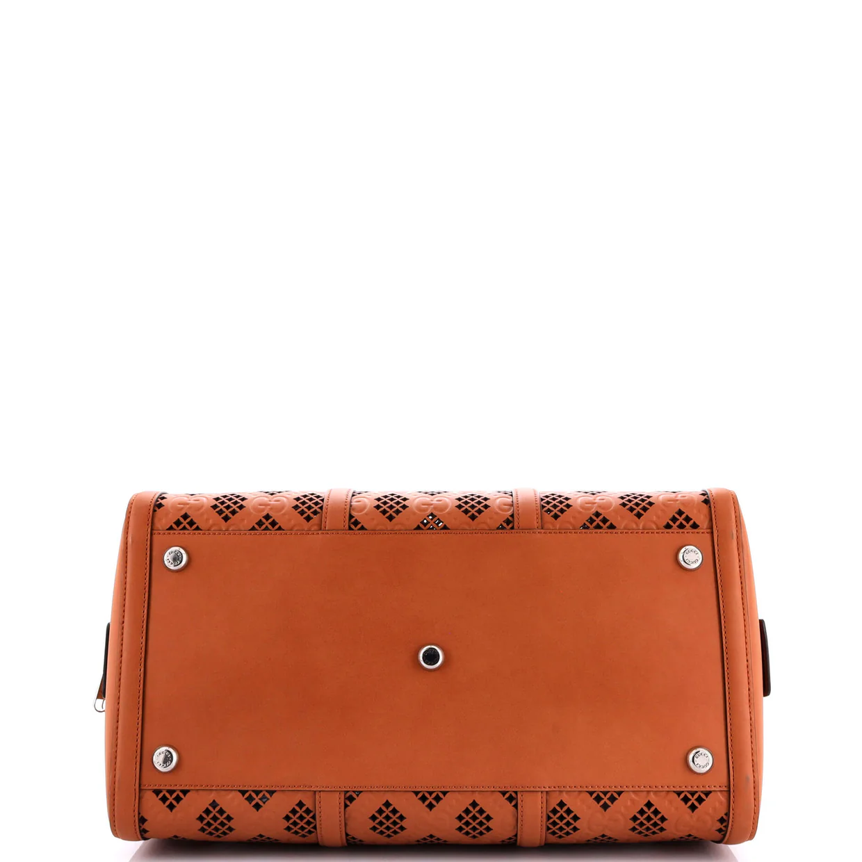 Convertible Duffle Bag GG Debossed Laser Cut Leather Large - Deep Luxury