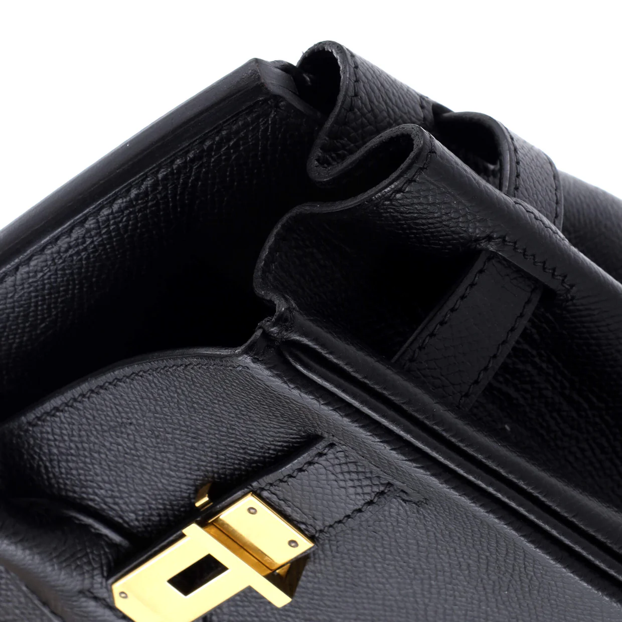 Birkin Handbag Noir Epsom with Gold Hardware 30 - Deep Luxury