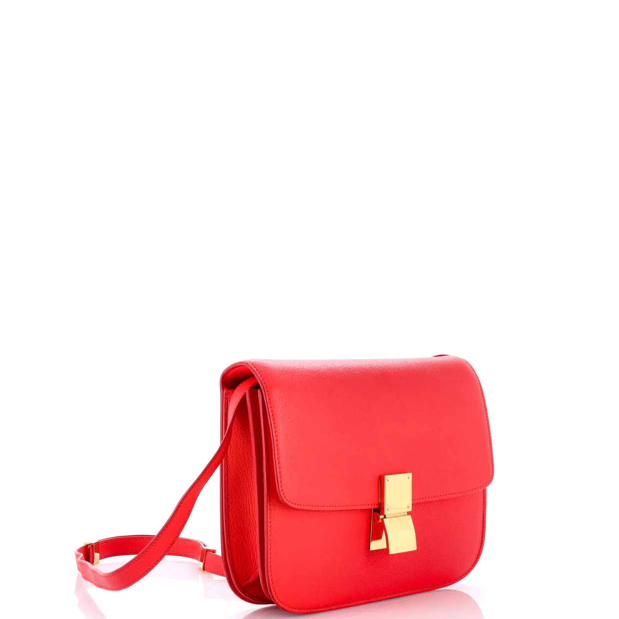 Classic Box Bag Grainy Leather Medium - Deep Luxury