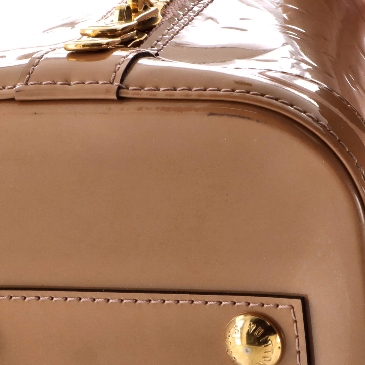 Alma Handbag Monogram Vernis PM - Deep Luxury