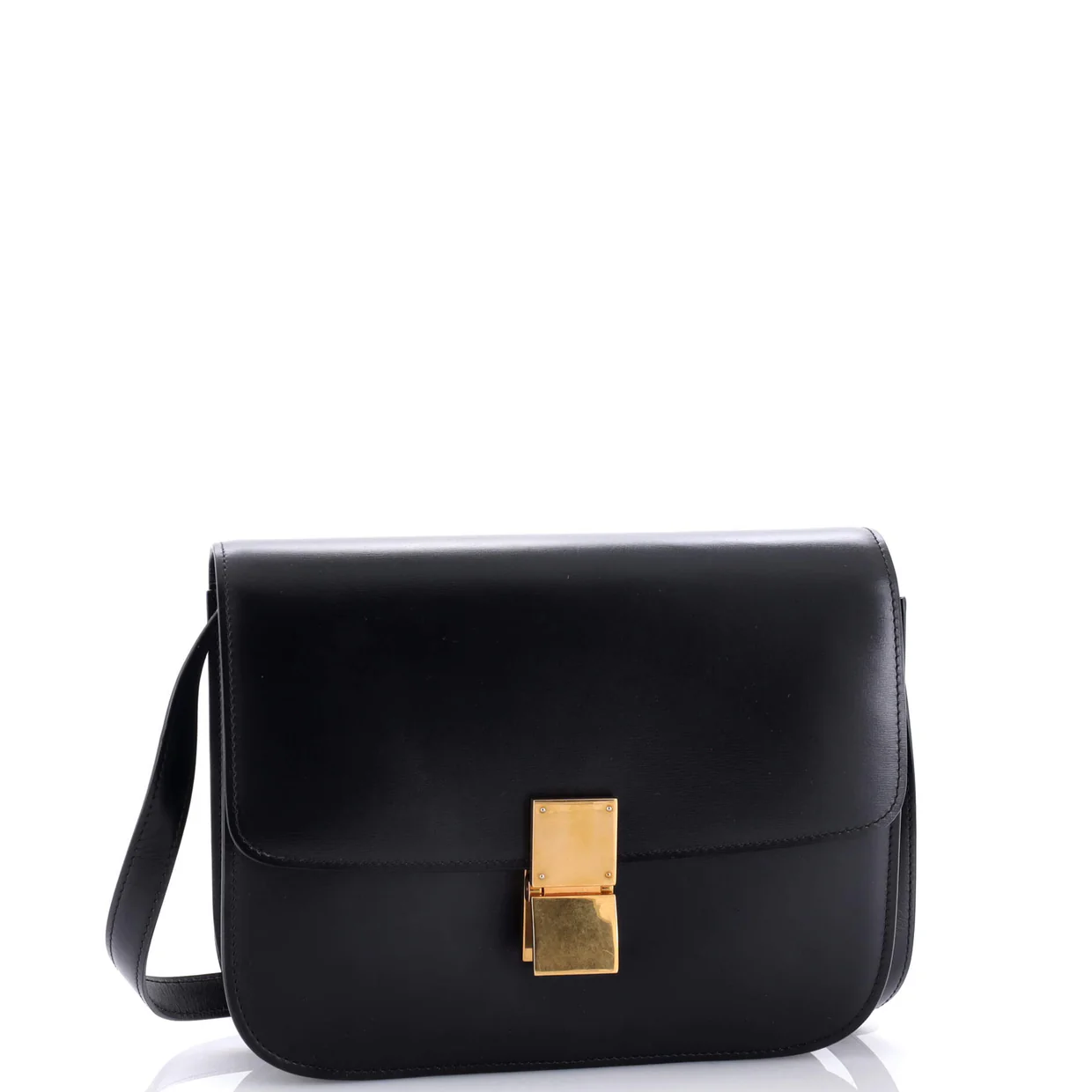 Classic Box Bag Smooth Leather Medium - Deep Luxury