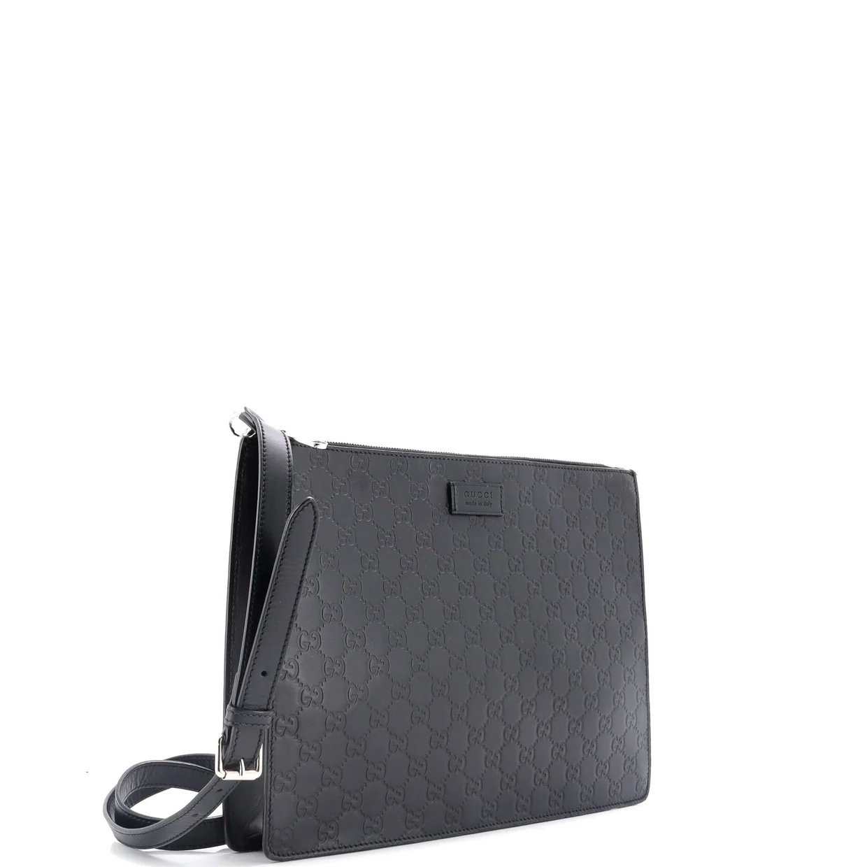 Zip Messenger Bag Guccissima Leather Large - Deep Luxury