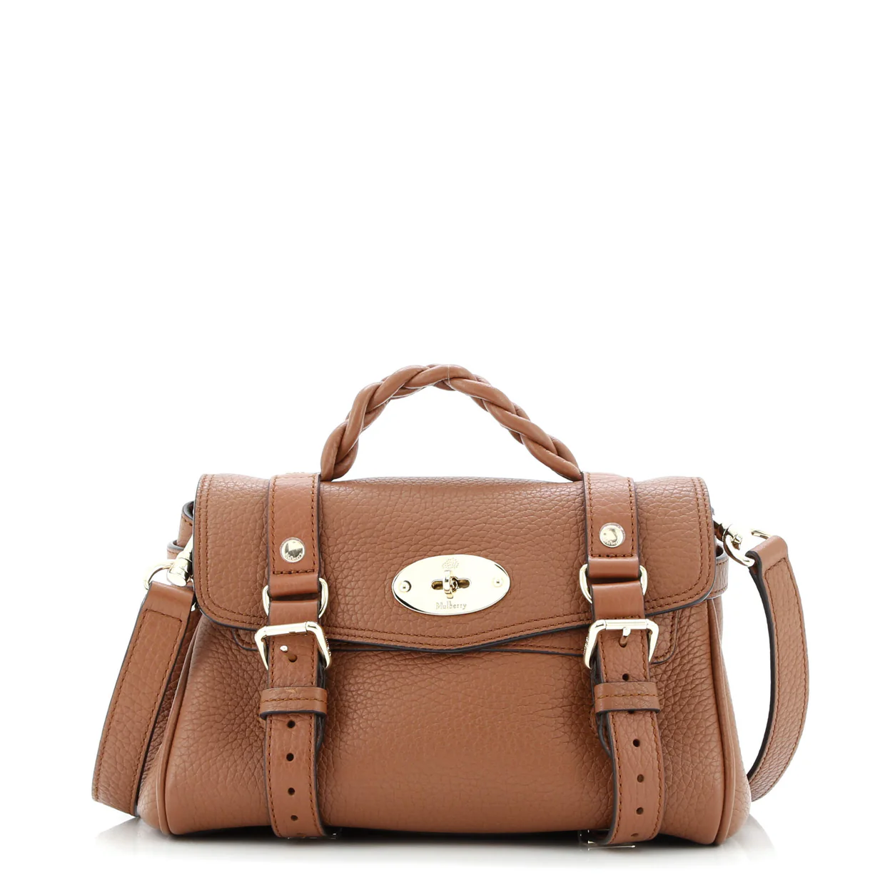 Alexa Satchel NM Leather Mini - Deep Luxury