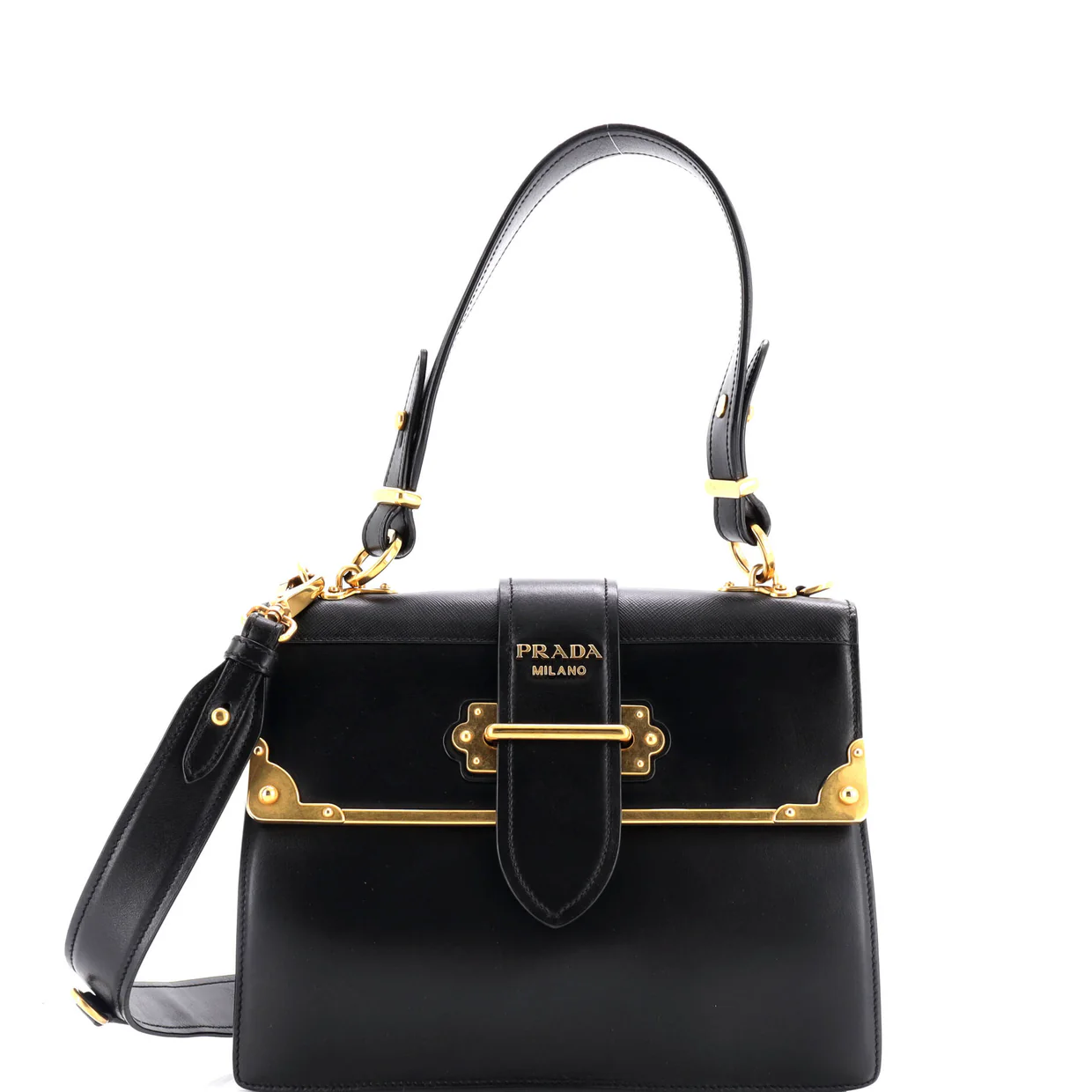 Cahier Convertible Shoulder Bag City Calf and Saffiano Medium - Deep Luxury
