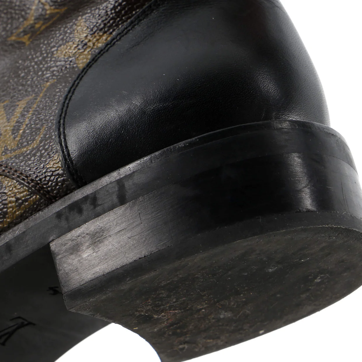 Women's Wonderland Flat Ranger Boots Monogram Canvas and Leather - Deep Luxury