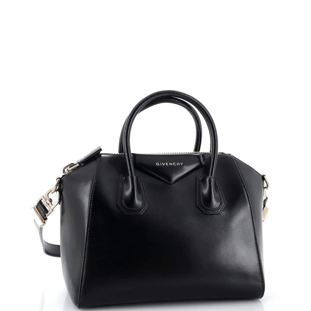Antigona Bag Glazed Leather Small - Deep Luxury