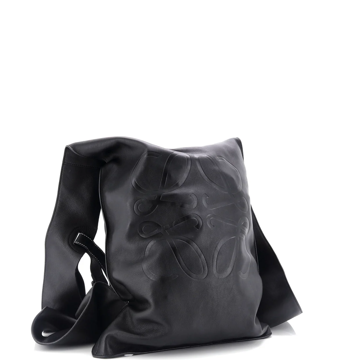 Anagram Shopper Backpack Leather - Deep Luxury