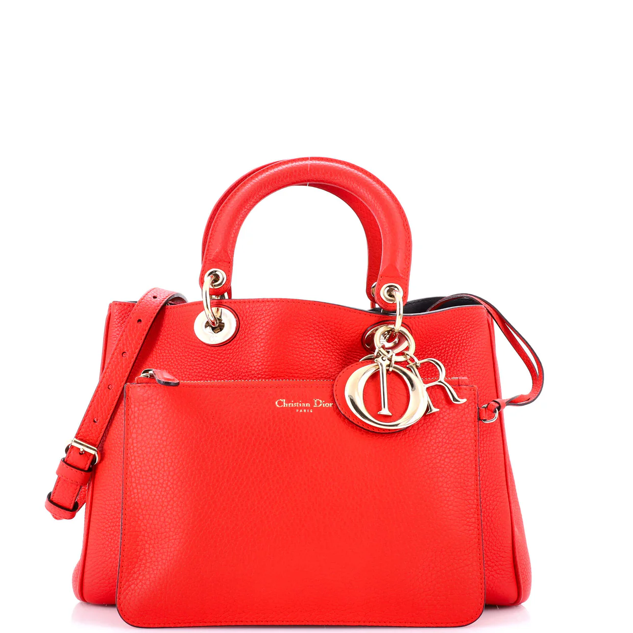Diorissimo Tote Pebbled Leather Medium - Deep Luxury
