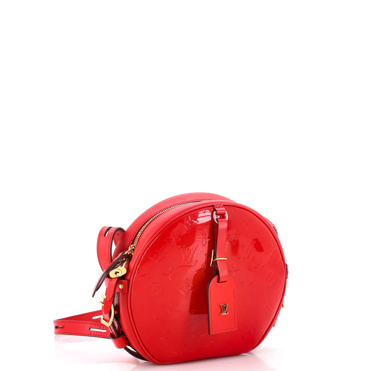 Boite Chapeau Souple Bag Monogram Vernis MM - Deep Luxury