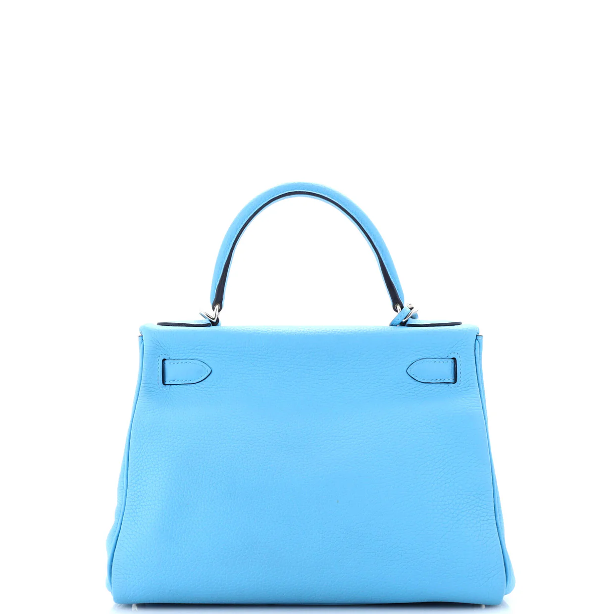 Kelly Handbag Bleu Du Nord Clemence with Palladium Hardware 28 - Deep Luxury