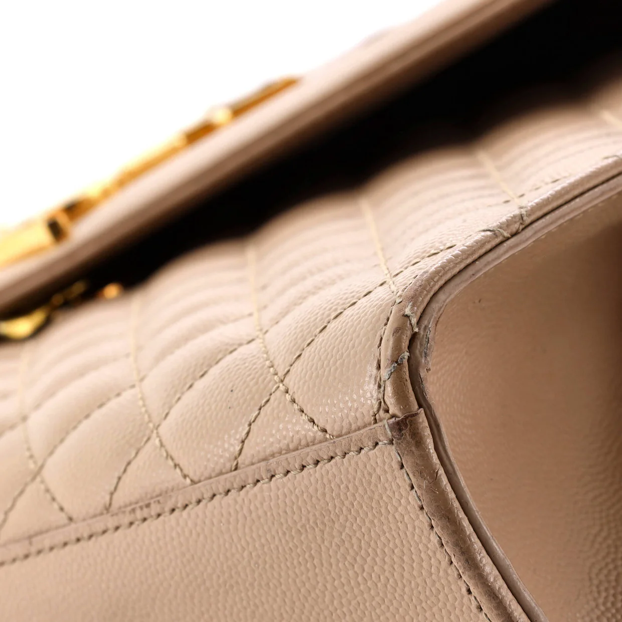 Classic Monogram Envelope Satchel Mixed Matelasse Leather Large - Deep Luxury