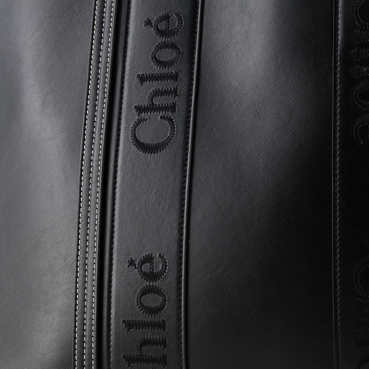 Woody Tote Leather Large - Deep Luxury