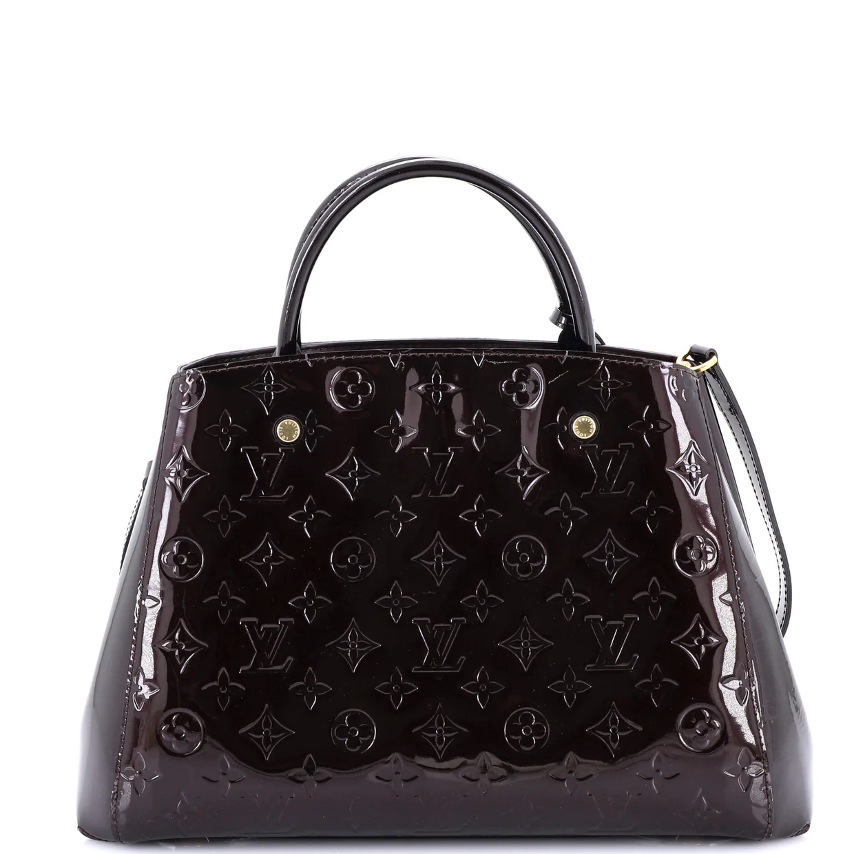 Montaigne Handbag Monogram Vernis MM - Deep Luxury